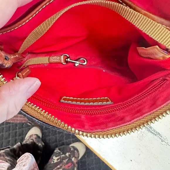 Dooney & Bourke Black and Tan Crossbody Bag - Picture 8 of 8